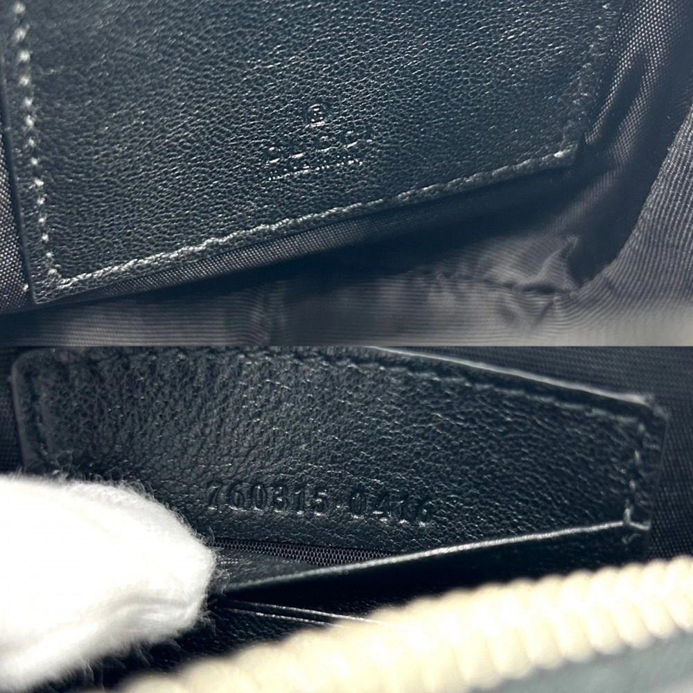 GUCCI Authentic Black Leather Shoulder Bag - Picture 5 of 7